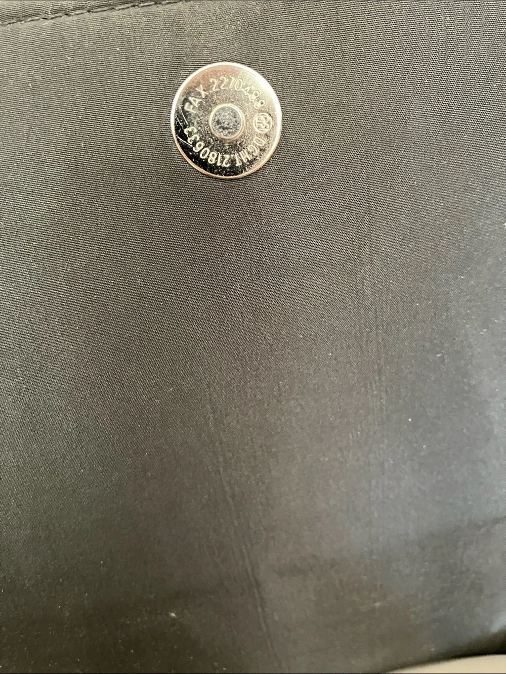 EUC Nine West Light Gray Backpack with Multicolor Dot Medallion 12x10x5 - Picture 7 of 10
